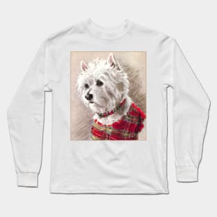 Scottish Highland Westie Dog Long Sleeve T-Shirt